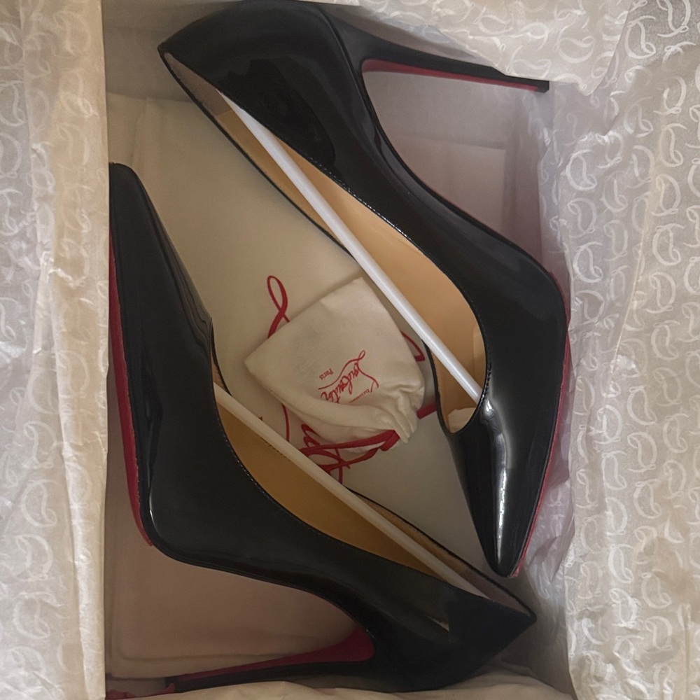 Christian Louboutin Black and Red Heels